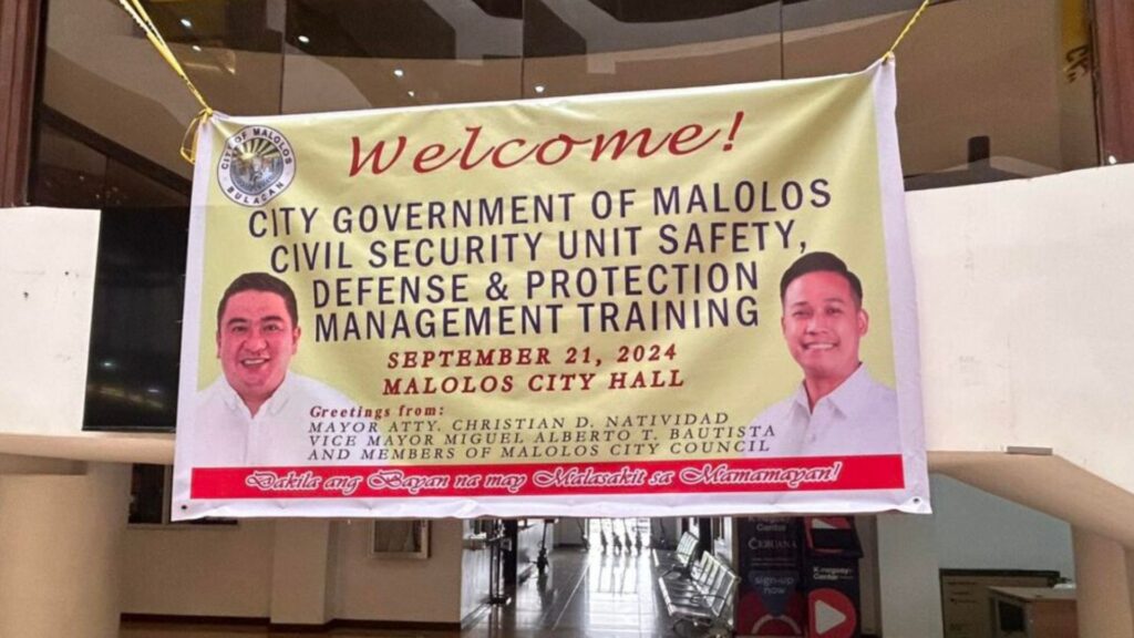 Kauna-unahang Civil Security Unit Safety Defense and Protective Training para sa mga Building Security ng Pamahalaang Lungsod ng Malolos, isinigawa nitong ika -21 ng Setyembre 2024