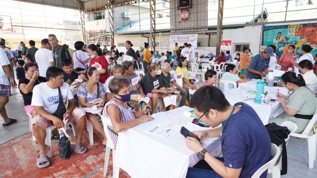 Pagpapatuloy ng libreng tulong pangkalusugan para sa mga Malolenyo sa Barangay Caingin nitong ika-12 ng Oktobre