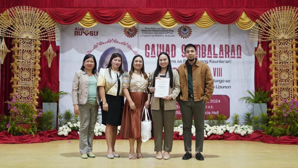 Malolos City Information Office, binigyang pagkilala ng Bulacan State University Extension Services Office sa GAWAD SAMBALARAN