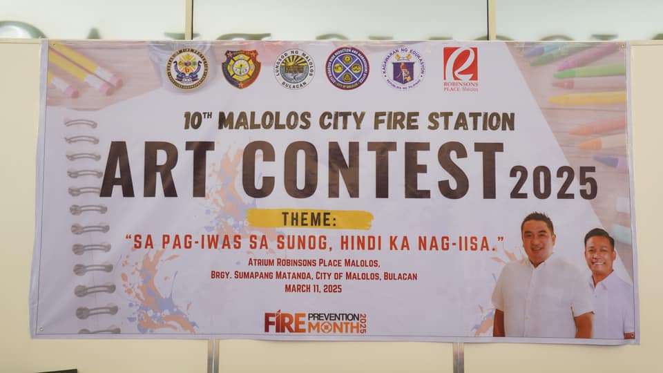 Talento at husay sa larangan ng sining ng mga estudyanteng Malolenyo, tampok sa ika -10 Malolos City Fire Station Art Contest 2025 nitong ika-11 ng Marso, 2025